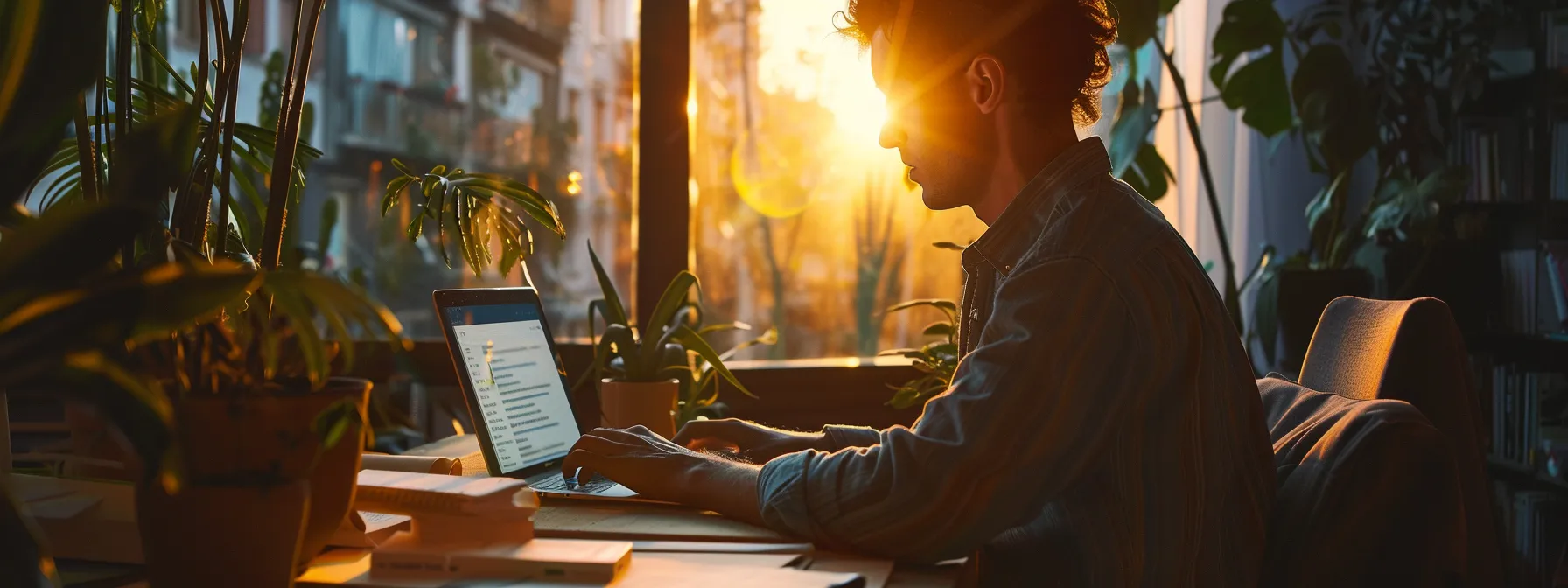 a person working on a laptop creating a personalized email campaign in gohighlevel.